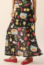 Load image into Gallery viewer, Foodie Mesh Maxi Skirt