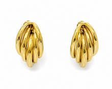 Load image into Gallery viewer, Gold Luxe Sculptural Hoop Earrings