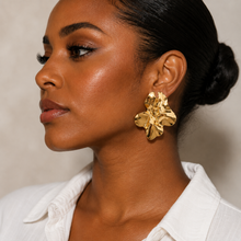 Load image into Gallery viewer, Sculpted Gold Earrings