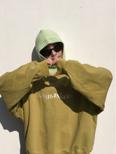 Load image into Gallery viewer, Lime Green Knit Hood Hat/ Scarf
