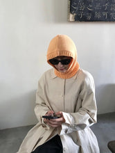 Load image into Gallery viewer, Give the gift of versatility this season with our Hood/Scarf Knit Hat! Whether worn as a hat or scarf, this stylish piece is perfect for keeping warm and chic. Made with a soft blend of 20% wool and 80% polyester, it features a stretchy ribbed design in solid or candy colors for effortless casual wear. Its compact size (15.7" x 7.9") makes it a practical yet thoughtful present for anyone on your list!