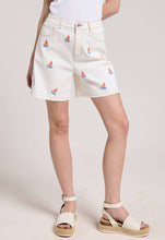 Load image into Gallery viewer, Sailboat Embroidered Bermuda Shorts