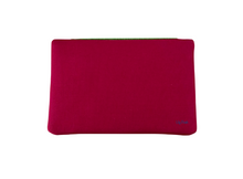 Load image into Gallery viewer, Pink pouch with a green zipper on a white background