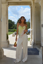 Load image into Gallery viewer, Elevate your wardrobe with our stunning Green & Pink Ombre Spaghetti Strap Camisole Top. Crafted with a delicate ombre blend of refreshing green and soft pink hues, this chic blouse exudes sophistication. Its spaghetti straps add a touch of allure, while the flowing silhouette complements wide-leg trousers perfectly for a polished and effortless ensemble. Flaunt your style with confidence in this must-have piece for any fashion-forward wardrobe.