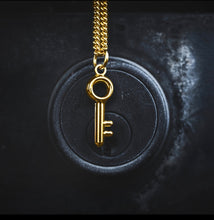 Load image into Gallery viewer, Key Pendant Gold Chain