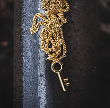 Load image into Gallery viewer, Key Pendant Gold Chain