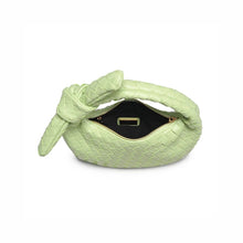 Load image into Gallery viewer, Pistachio Woven Knot Clutch
