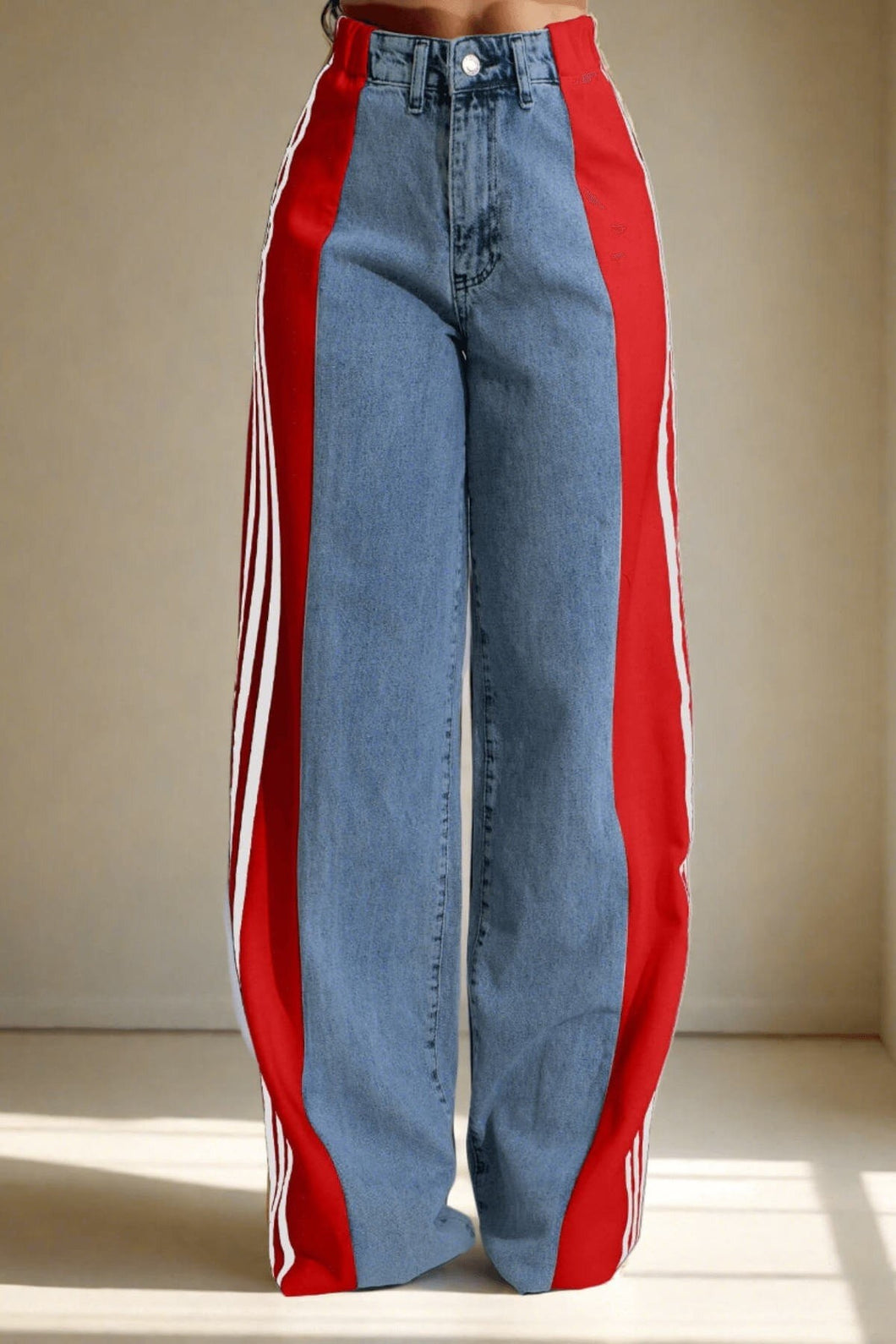 Jean with red stripe online