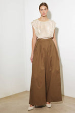 Load image into Gallery viewer, Elevate your wardrobe with these chic Wide-Leg Beige Pleated Pants! Designed with front and back pleats for a sophisticated touch, these solid woven pants feature convenient side pockets, a discreet side zipper closure, and a flowing wide-leg silhouette. Perfect for both office elegance and weekend outings, these versatile pants are a must-have for effortless style and comfort. Dress them up with heels or keep it casual with flats—the possibilities are endless!
