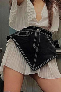 Black Denim Belt