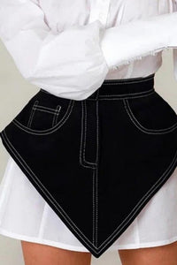 Black Denim Belt