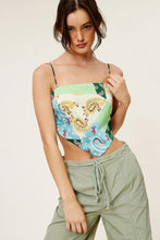 Load image into Gallery viewer, Y2K Paisley Triangle Tie Top
