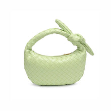 Load image into Gallery viewer, Pistachio Woven Knot Clutch
