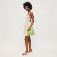 Load image into Gallery viewer, Lime Green Woven Clutch Bag
