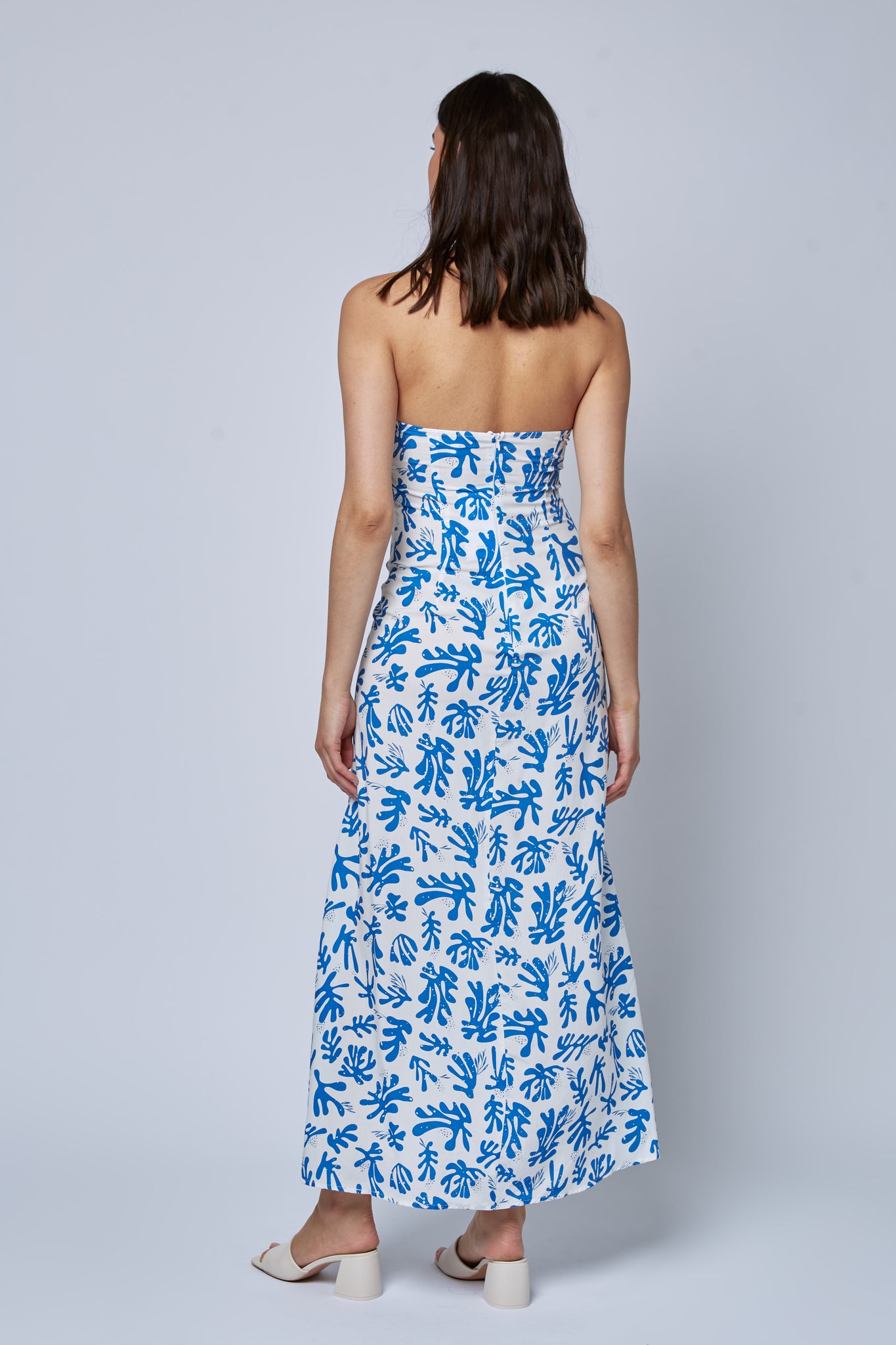 Strapless Maxi Dress | SUMMER DRESS | Blue & White Maxi Dress Strapless Maxi Dress | SUMMER DRESS | Blue & White Maxi Dress