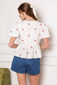 Cherry Tie Top