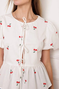 Cherry Tie Top