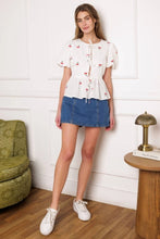 Load image into Gallery viewer, Cherry Tie Top

