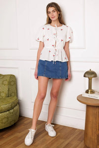 Cherry Tie Top