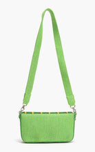 Load image into Gallery viewer, Green crossbody bag with a strap on a white background
