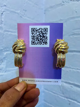 Load image into Gallery viewer, Gold Knot Earrings
