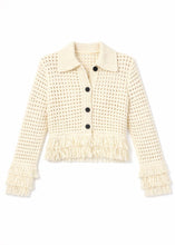 Load image into Gallery viewer, Lemon Fringe Knit Cardigan
