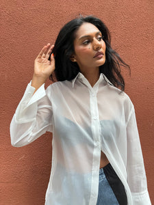 White Organza Shirt