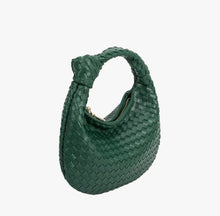 Load image into Gallery viewer, Woven Green Top Handle Bag
