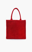 Load image into Gallery viewer, Red tote bag on a white background
