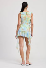 Load image into Gallery viewer, Woman wearing a tie-dye dress with a white background
