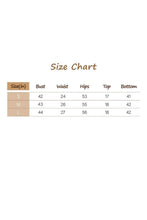 Load image into Gallery viewer, Size chart for clothing measurements on a white background

