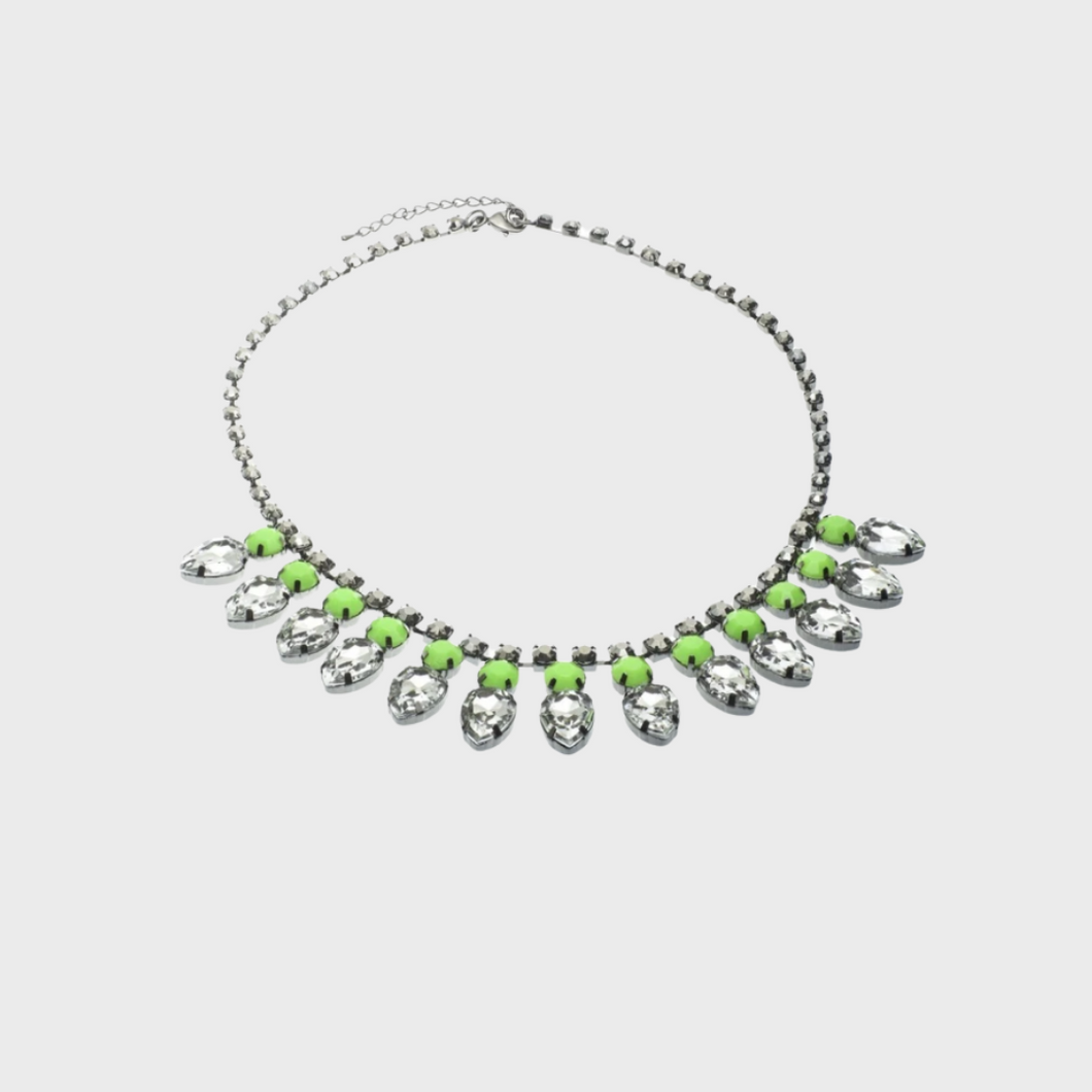 Lime Green Neon Statement Necklace