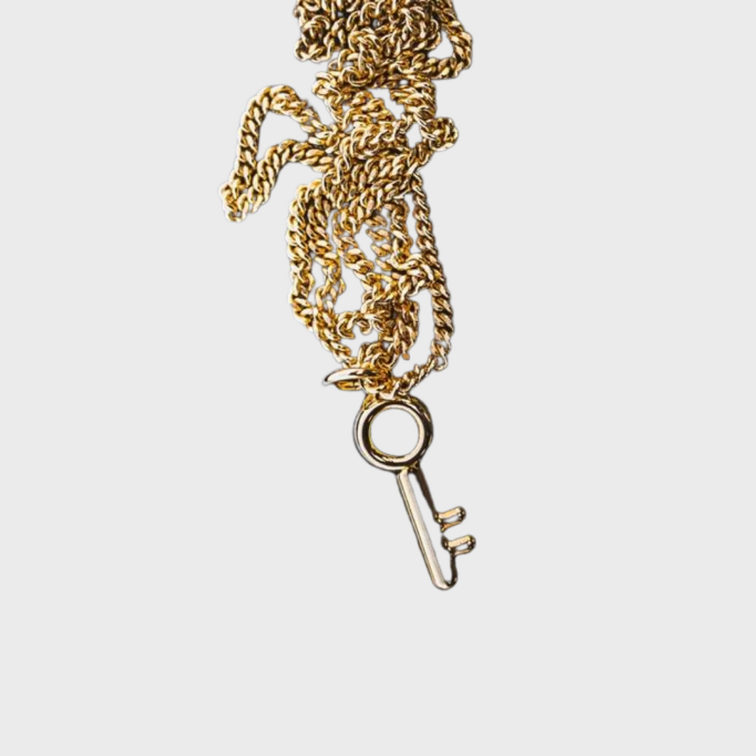 Key Pendant Gold Chain