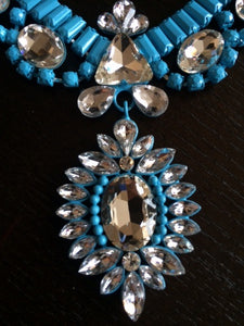 Blue Skies Crystal Necklace