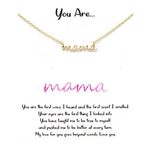 Load image into Gallery viewer, Gold Mama Script Necklace
