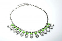 Load image into Gallery viewer, Lime Green Neon Statement Necklace
