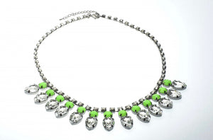 Lime Green Neon Statement Necklace