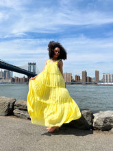 Load image into Gallery viewer, Lime Yellow Maxi Dress
